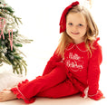 Load image into Gallery viewer, Believes Frills - Peter Pan Collar Christmas Embroidered Initial Pyjamas