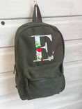 Load image into Gallery viewer, Strawberry Initial / Letter - Embroidered Backpack