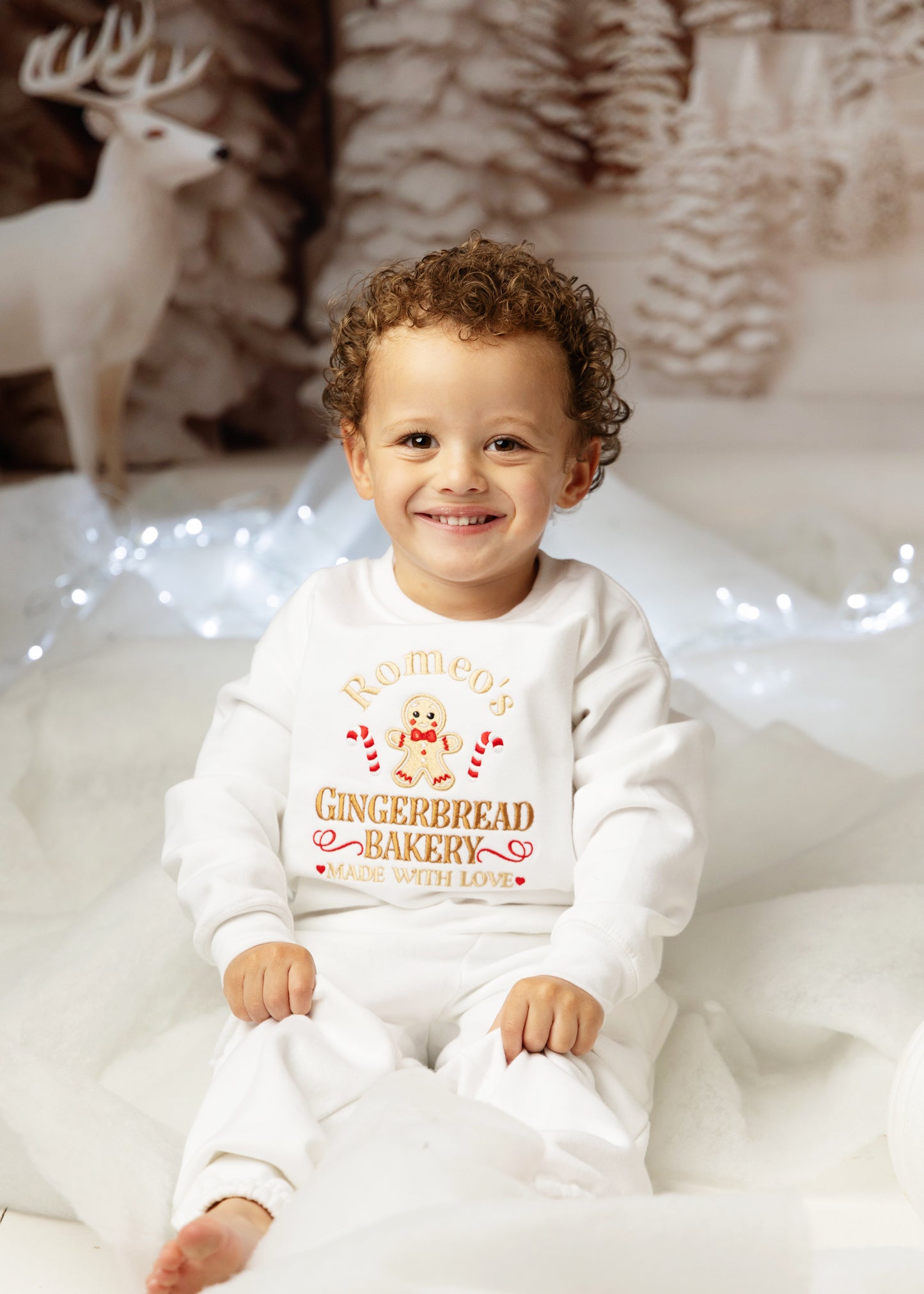 Gingerbread Bakery - Embroidered Christmas Sweatshirt / Jumper