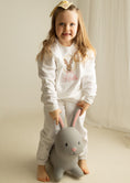 Load image into Gallery viewer, Vintage Bunny Sketch Wreath Embroidered Jumper Sweatshirt