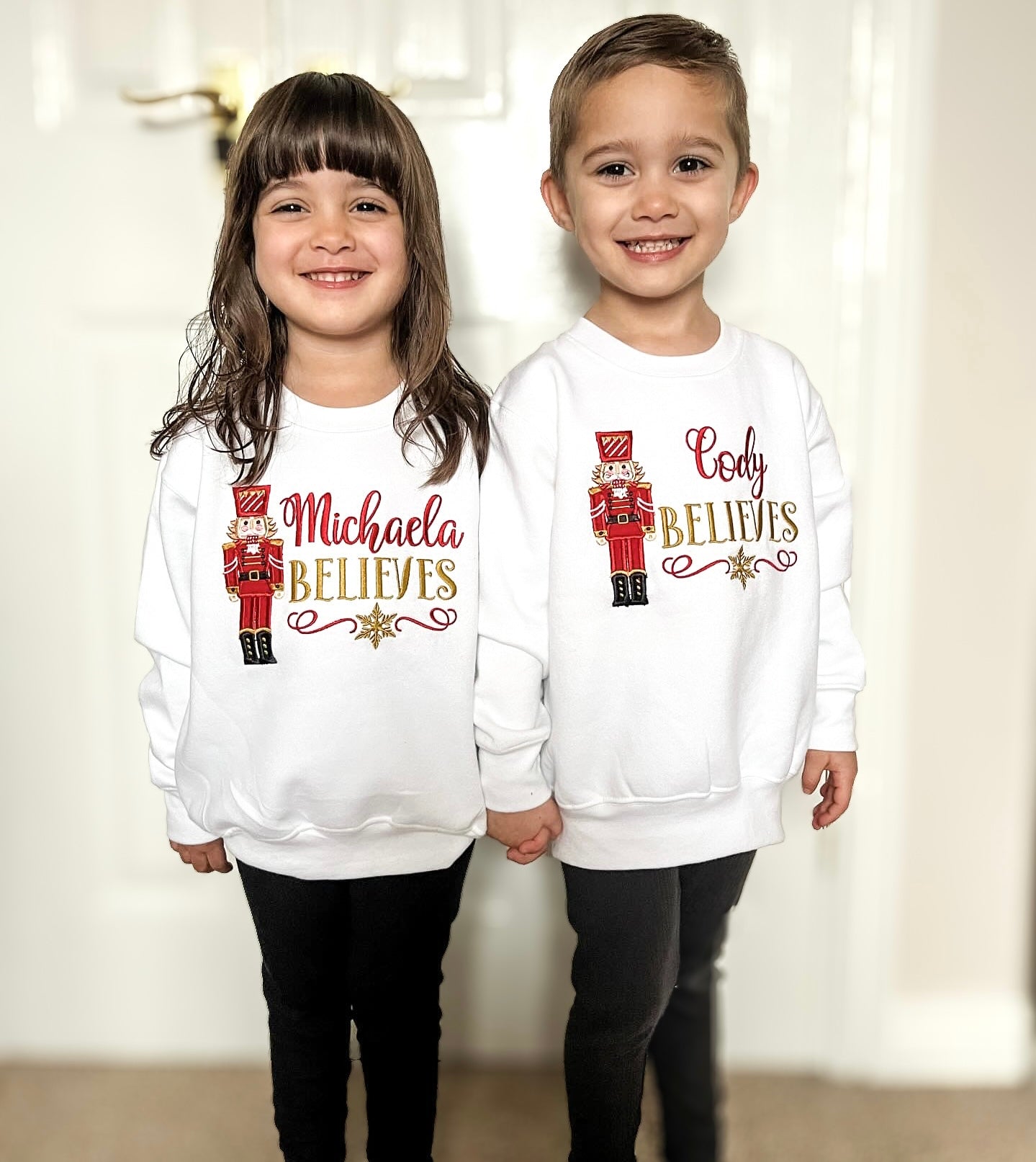 Embroidered Nut Cracker Believes Sweatshirt / Jumper