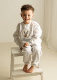 Load image into Gallery viewer, Vintage Bunny Sketch Wreath Embroidered Jumper Sweatshirt