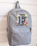 Load image into Gallery viewer, Space / Astronaut Theme - Embroidered Initial Backpack
