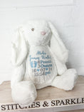 Load image into Gallery viewer, Embroidered Birth Details Teddy Bear