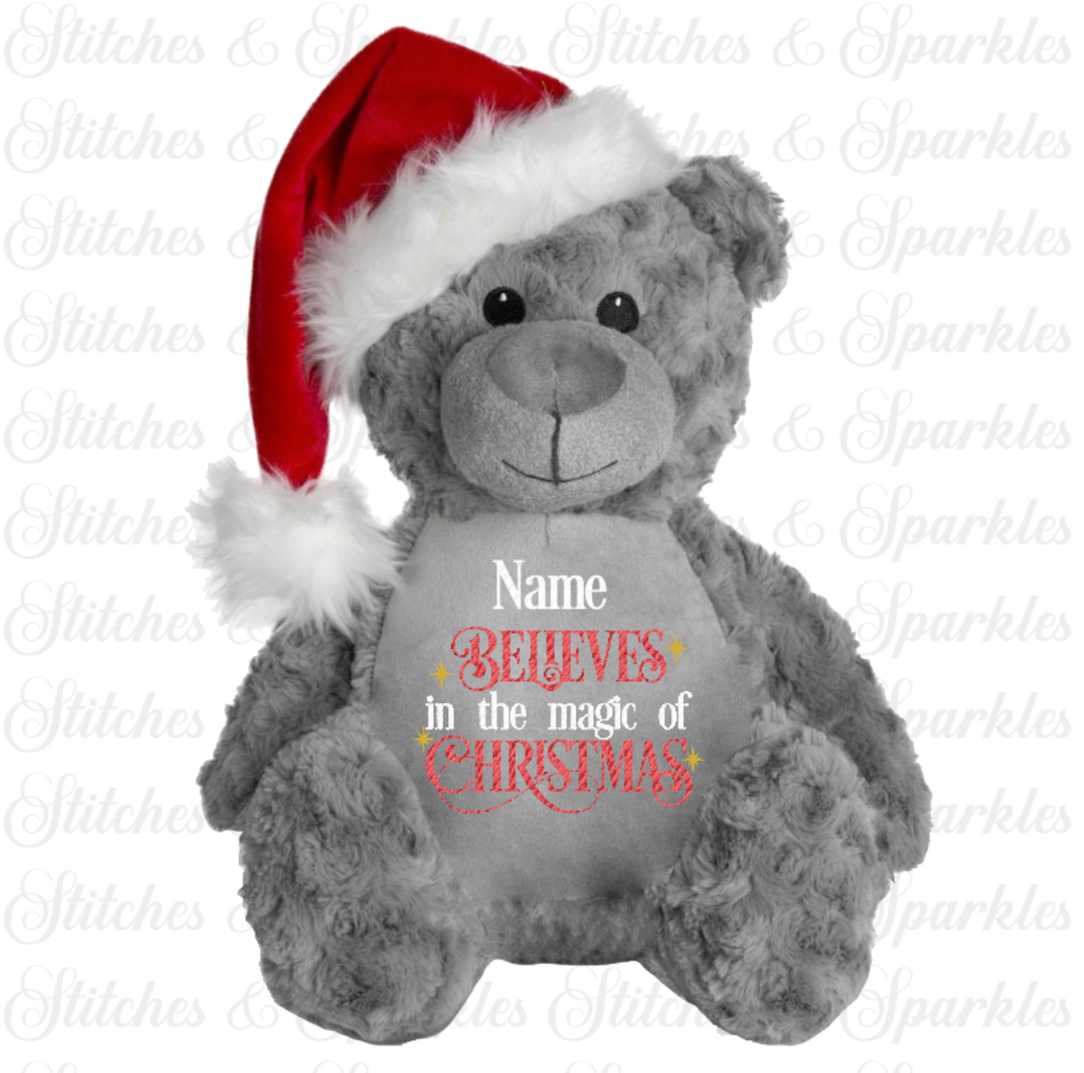 Embroidered Believes in the Magic of Christmas Large Soft Toy