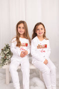 Load image into Gallery viewer, Christmas Train Embroidered Lounge Pyjama Set