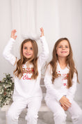 Load image into Gallery viewer, Christmas Train Embroidered Lounge Pyjama Set
