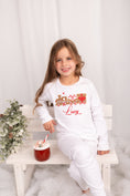 Load image into Gallery viewer, Christmas Train Embroidered Lounge Pyjama Set
