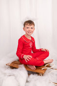 Load image into Gallery viewer, Exclusive Amari - Peter Pan Collar Christmas Embroidered Initial Pyjamas