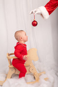 Load image into Gallery viewer, Exclusive Amari - Peter Pan Collar Christmas Embroidered Initial Pyjamas