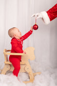 Load image into Gallery viewer, Exclusive Amari - Peter Pan Collar Christmas Embroidered Initial Pyjamas
