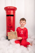 Load image into Gallery viewer, Exclusive Amari - Peter Pan Collar Christmas Embroidered Initial Pyjamas