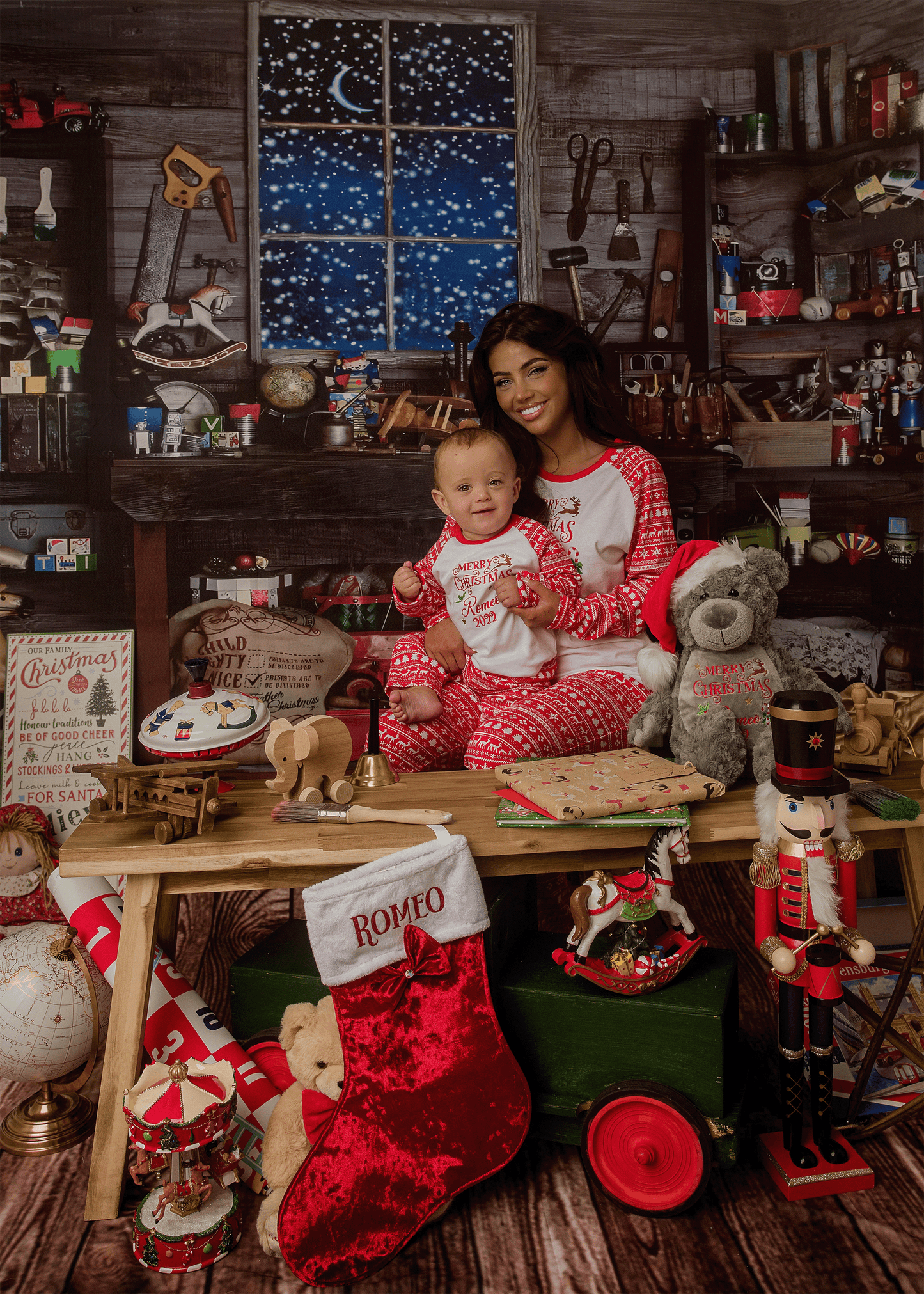Kids Embroidered - My First / Merry Festive Christmas Pyjamas