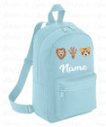 Load image into Gallery viewer, Embroidered Safari Animals Backpack