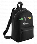 Load image into Gallery viewer, Embroidered Safari Animals Backpack