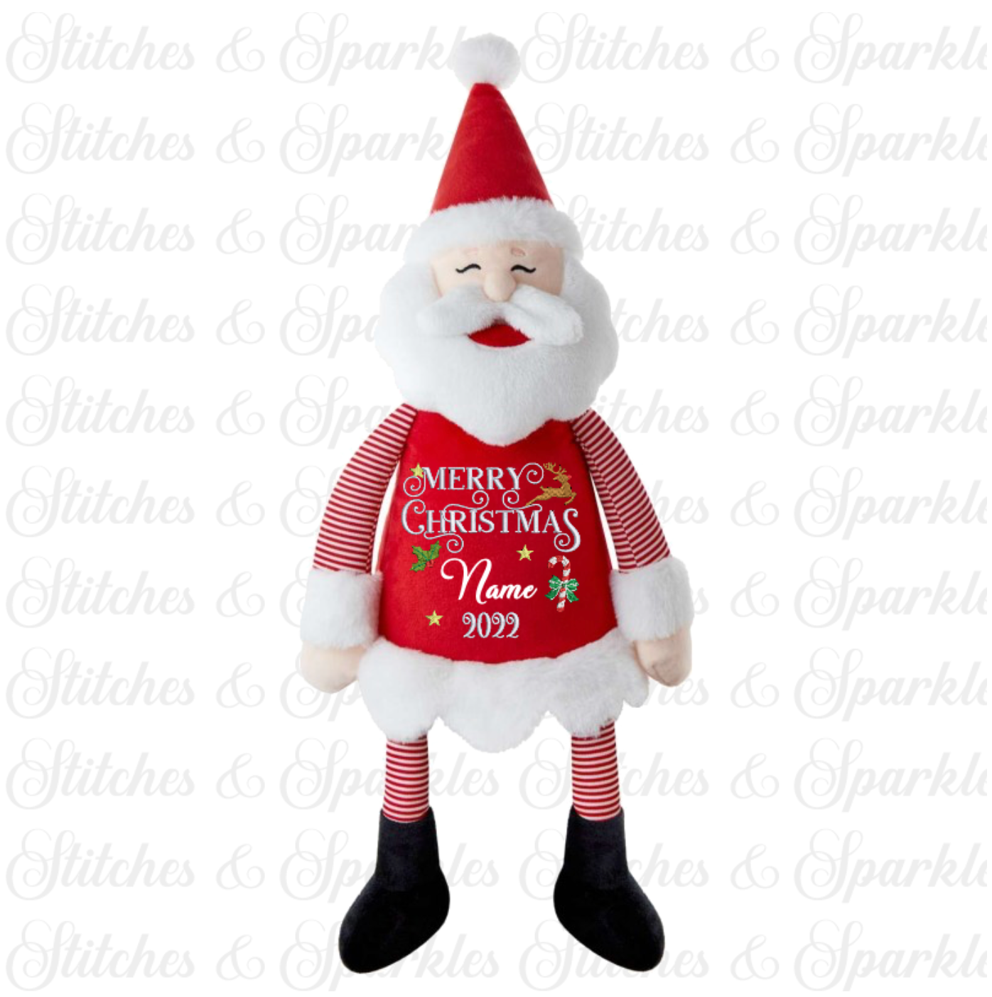 Embroidered Merry / My First Festive Christmas Large Soft Toy