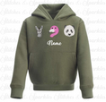 Load image into Gallery viewer, Embroidered Safari Animals - Pull on Hoodie
