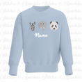 Load image into Gallery viewer, Embroidered Safari Animals Jumper Sweatshirt