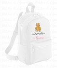 Load image into Gallery viewer, Embroidered Backpack - Teddy Bear
