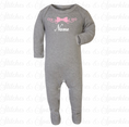Load image into Gallery viewer, Embroidered Bow Romper