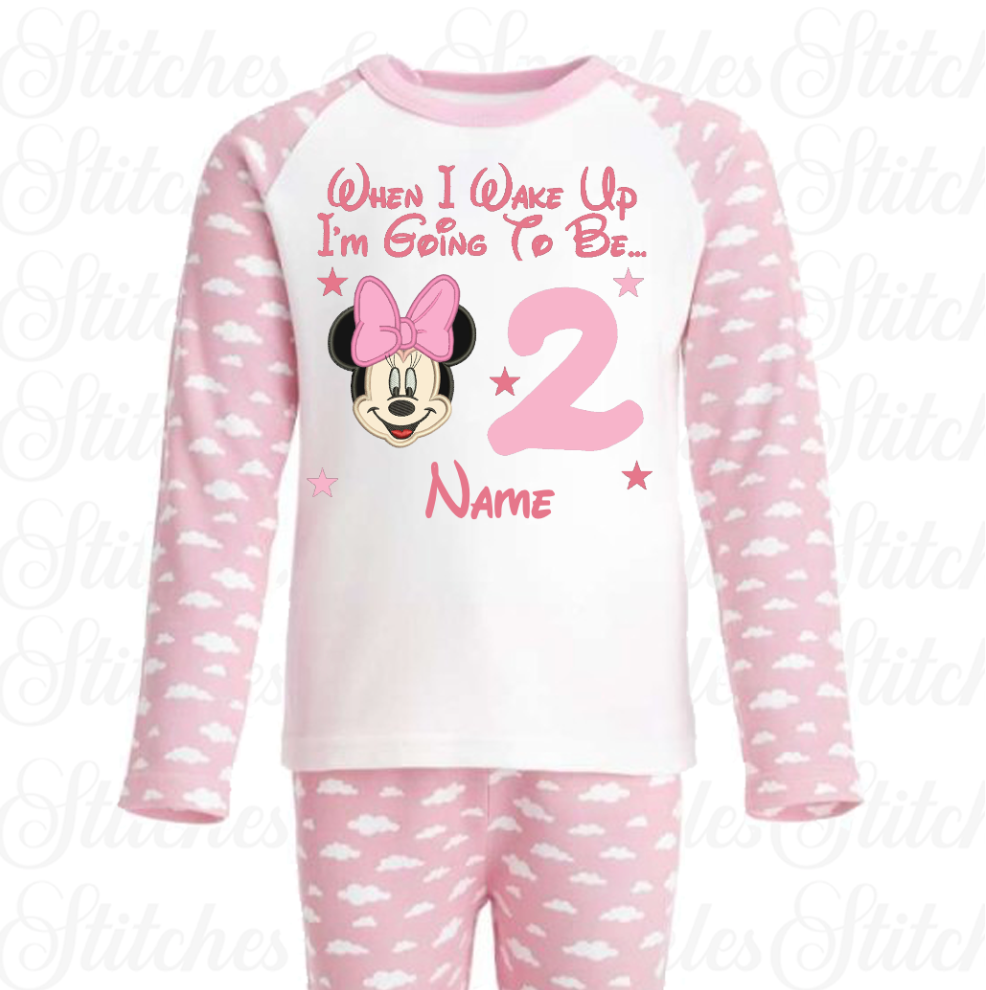 Minnie mouse hot sale baby pajamas