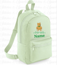 Load image into Gallery viewer, Embroidered Backpack - Teddy Bear