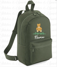 Load image into Gallery viewer, Embroidered Backpack - Teddy Bear