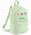 Load image into Gallery viewer, Embroidered Farm Animals Backpack