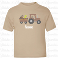 Load image into Gallery viewer, Embroidered Tractor and Farm Animals T-shirt