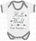 Load image into Gallery viewer, Hello World... Baby Announcment Vest