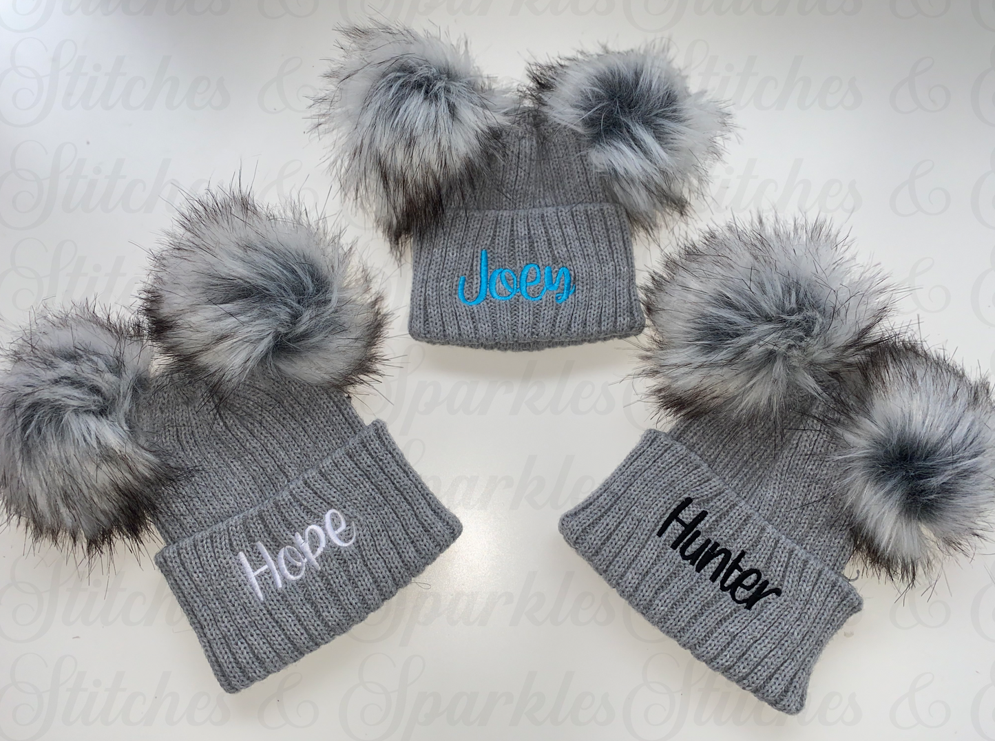 Personalised Pom Pom Hat