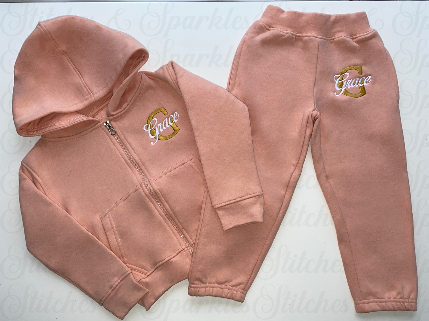 Jacket & Joggers Tracksuit - Embroidered Initial & Name