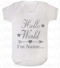 Load image into Gallery viewer, Hello World... Baby Announcment Vest