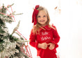 Load image into Gallery viewer, Believes Frills - Peter Pan Collar Christmas Embroidered Initial Pyjamas
