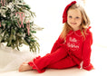 Load image into Gallery viewer, Believes Frills - Peter Pan Collar Christmas Embroidered Initial Pyjamas
