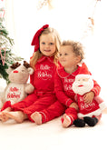 Load image into Gallery viewer, Believes Frills - Peter Pan Collar Christmas Embroidered Initial Pyjamas
