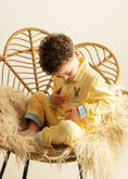 Load image into Gallery viewer, PREORDER - Easter Bunny - Boys - Lemon & Blue Peter Pan Collar - Embroidered Pyjamas
