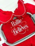 Load image into Gallery viewer, Believes Frills - Peter Pan Collar Christmas Embroidered Initial Pyjamas
