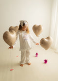 Load image into Gallery viewer, Fairy Birthday Eve - Embroidered Elizabeth Ruffle Frills Long Nightwear Pyjama Set
