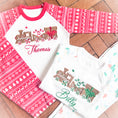 Load image into Gallery viewer, Gingerbread Train - Embroidered Christmas Pyjamas- Kids & Adults

