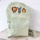 Embroidered Safari Animals Backpack