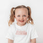 Bubble Name - Embroidered T-shirt