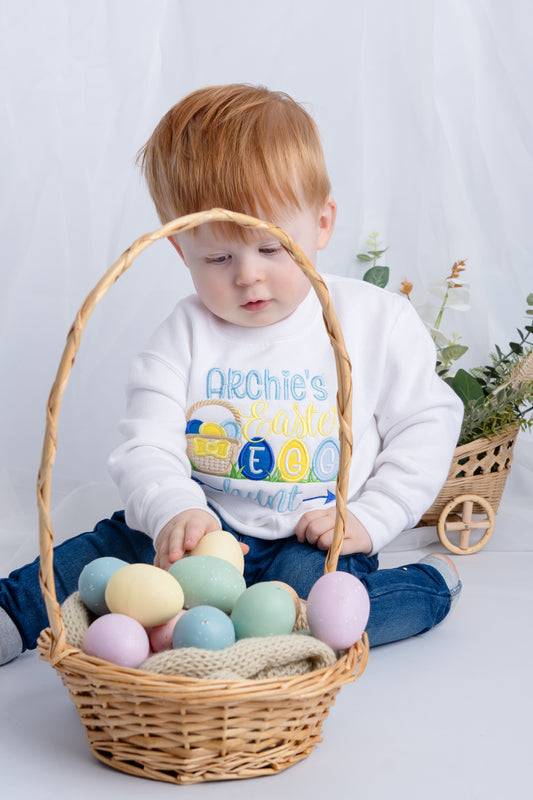 Embroidered Easter egg hunt Sweatshirt / Jumper