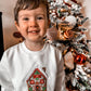 Embroidered Gingerbread House Christmas Sweatshirt / Jumper