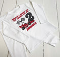 Load image into Gallery viewer, Driving Race Car Birthday - Embroidered Lounge set
