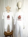 Load image into Gallery viewer, Embroidered Gingerbread house Christmas Lounge Set
