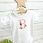 Strawberry Initial / Letter - Embroidered  T-shirt