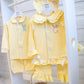 Easter Bunny Initial - Girls - Lemon Frills - Embroidered Pyjamas