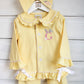 Easter Bunny Initial - Girls - Lemon Frills - Embroidered Pyjamas