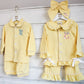 Easter Bunny Initial - Girls - Lemon Frills - Embroidered Pyjamas